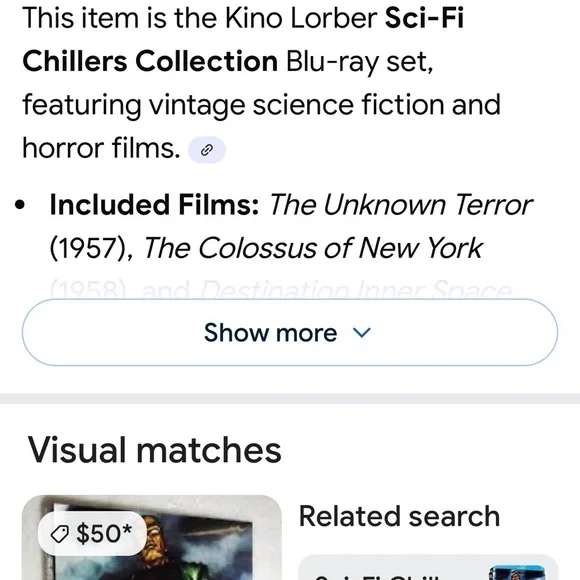 #1527+ Sci-Fi Chillers Collection Blu-ray - Picture 6 of 6